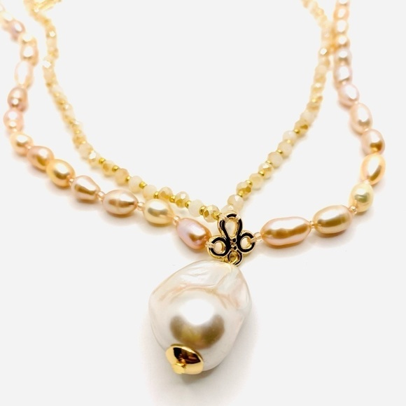 Park Lane Luna Necklace Freshwater Pearls Two Strands 18”+3” - Picture 6 of 10